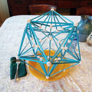 Icosahedron with inner structure -- ZomeTool